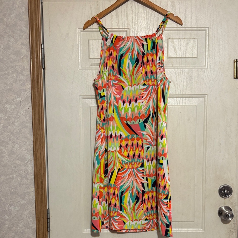 Crown & Ivy Multicolor Tropical‎ Dress